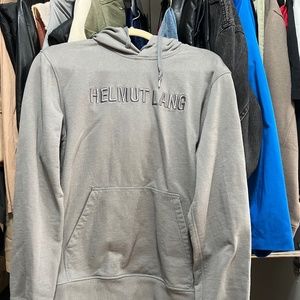 Gray Helmet Lang Hoodie